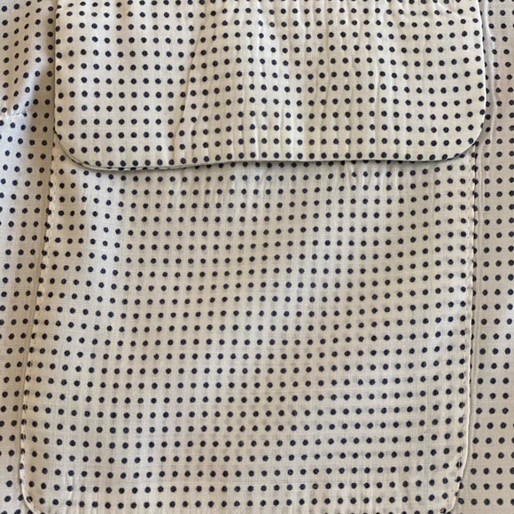 Express Polka Dot Long Sleeve Button Up Top- MEDIUM - Picture 5 of 6